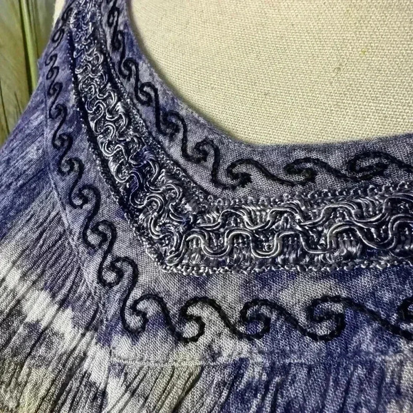 Rima BeachWorld Tank Colorblock Embroidered Womens One Size Fits Most - Picture 7 of 10